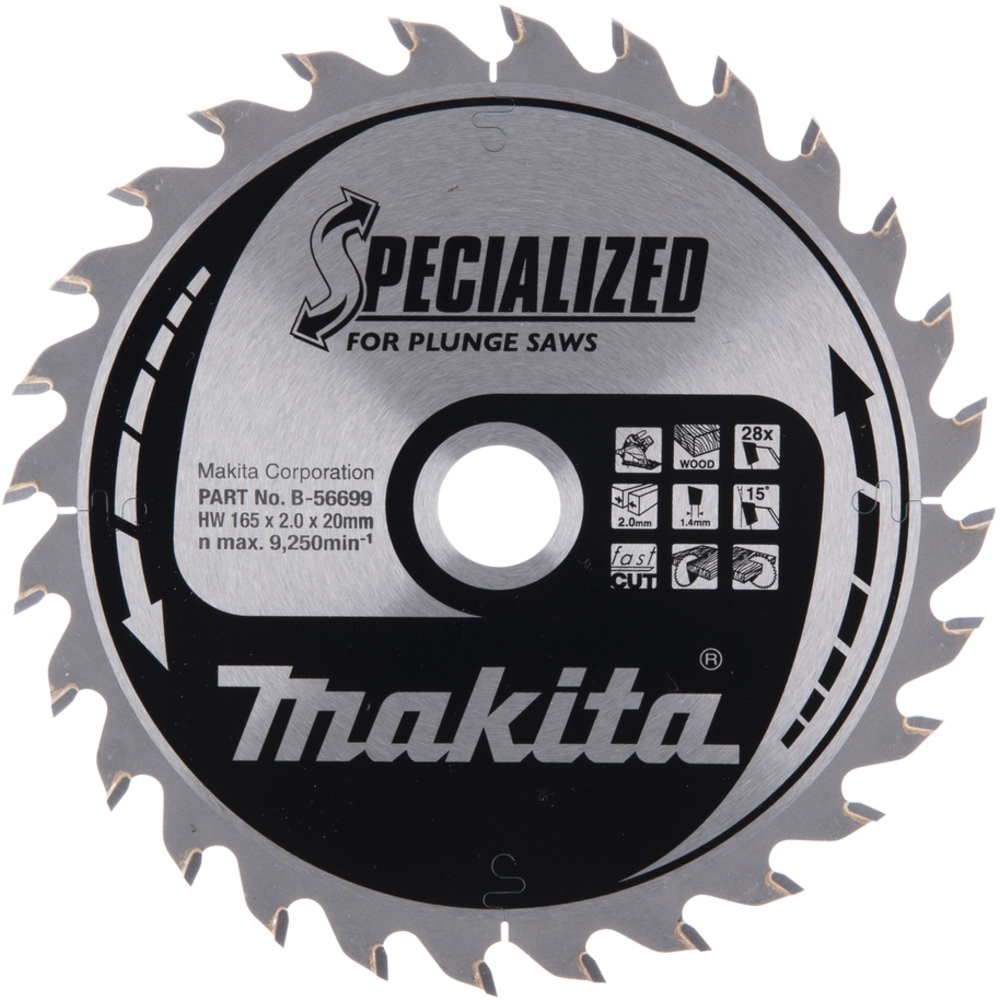 LAMES CARBURES POUR SCIES PLONGEANTES À BATTERIE - MAKITA - B-56699