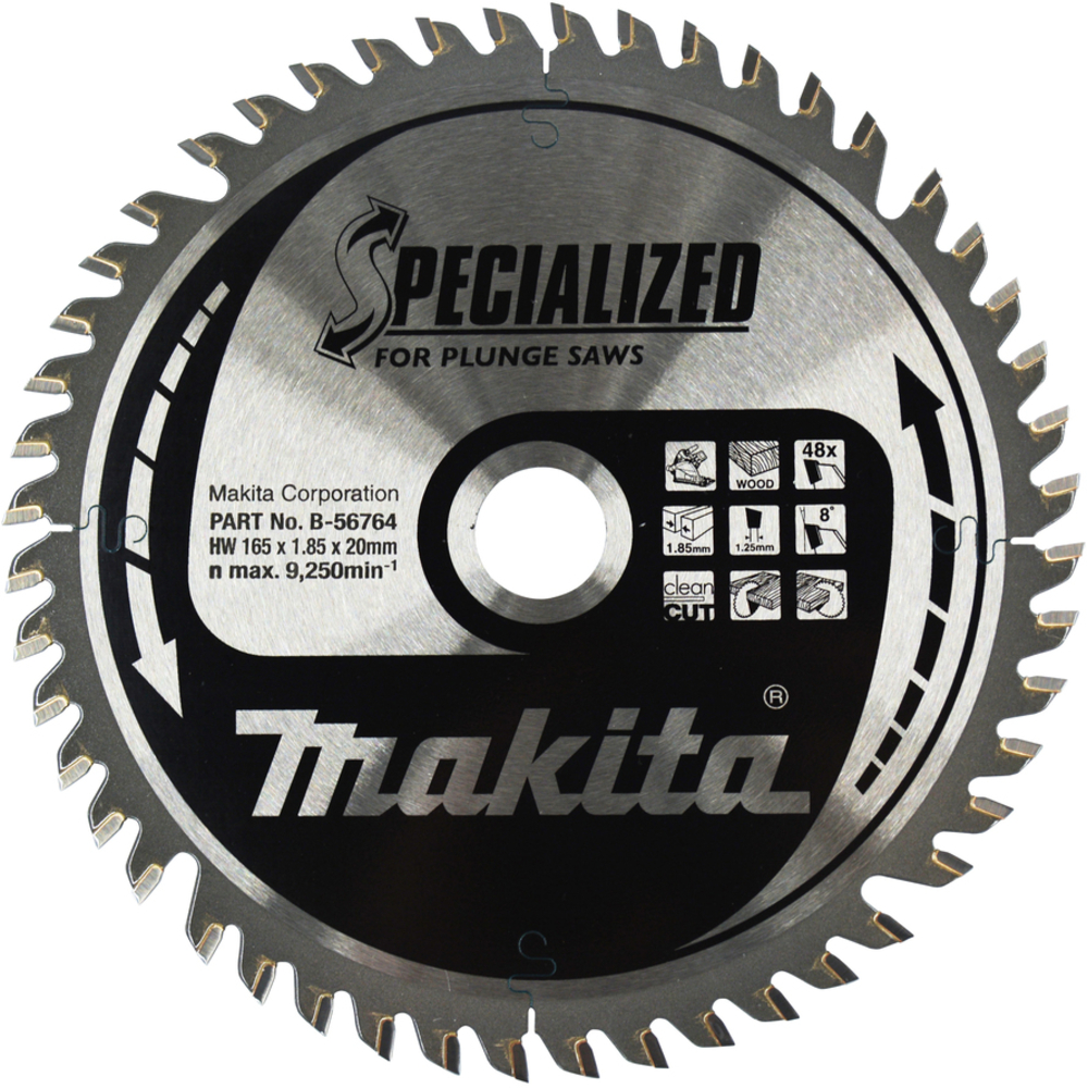 LAME CARBURE BOIS SPE PLO+BATT 165X20MM 48D - MAKITA - B-56764