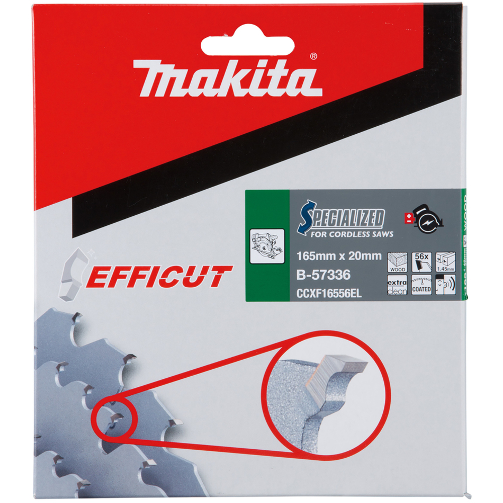 LAME CARBURE MULTI-BOIS EFFICUT 165X20MM - MAKITA - B-57336