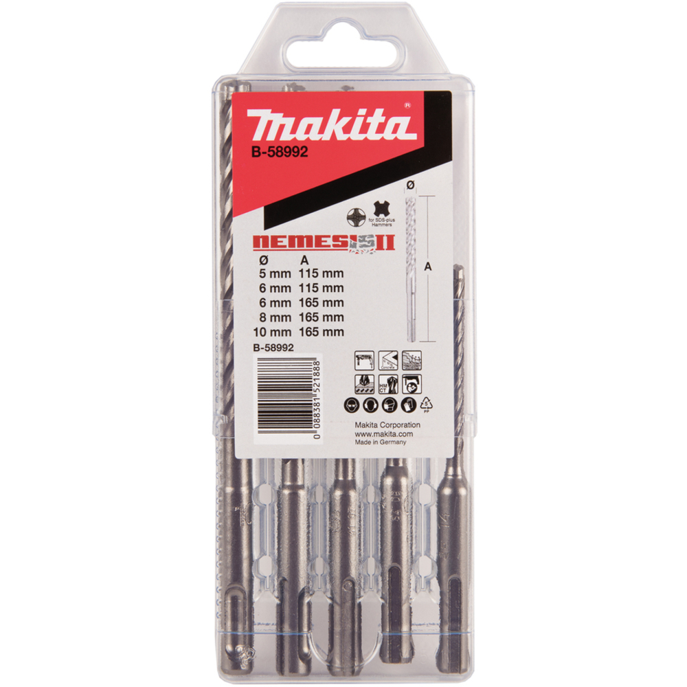 Coffret 5 Forets SDS- MAKITA - B-58992
