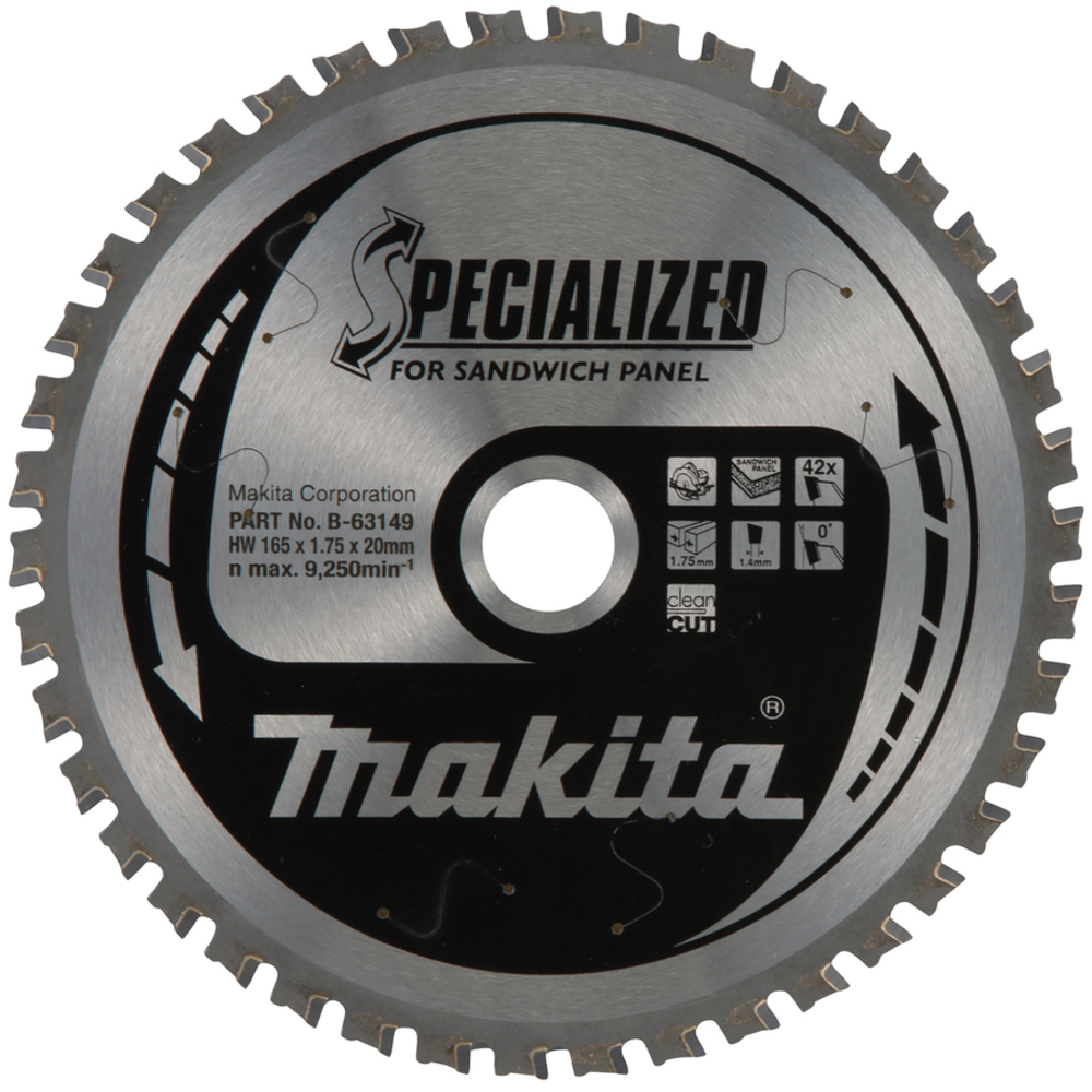 LAME CIRC SPE SANDW 165/20MM-42D - MAKITA - B-63149