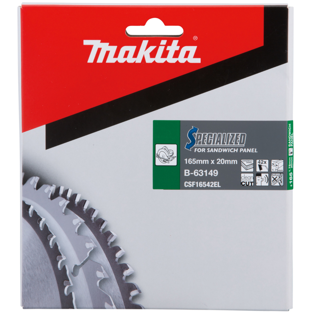 LAME CIRC SPE SANDW 165/20MM-42D - MAKITA - B-63149