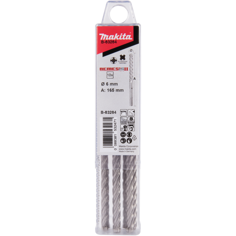 LOT DE 10 FORET SDS- MAKITA - B-63264