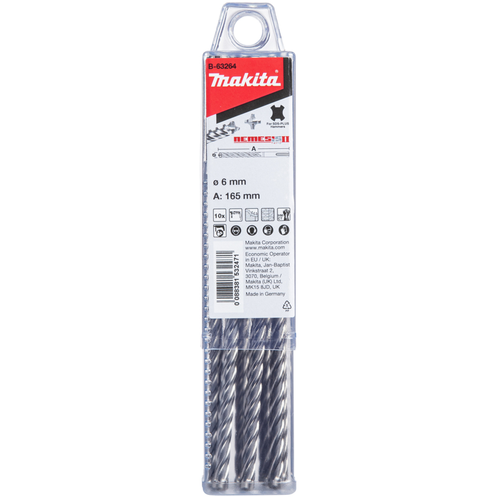 LOT DE 10 FORET SDS- MAKITA - B-63264