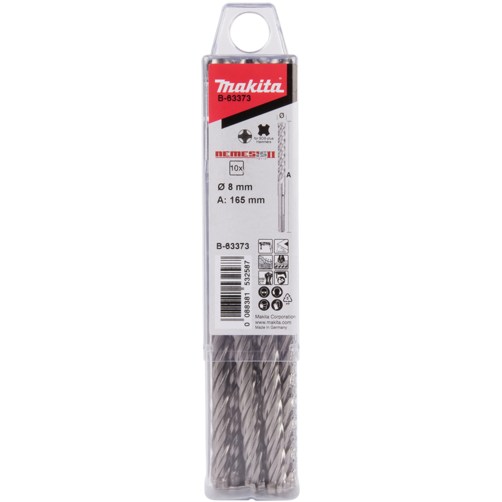 LOT DE 10 FORET SDS- MAKITA - B-63373