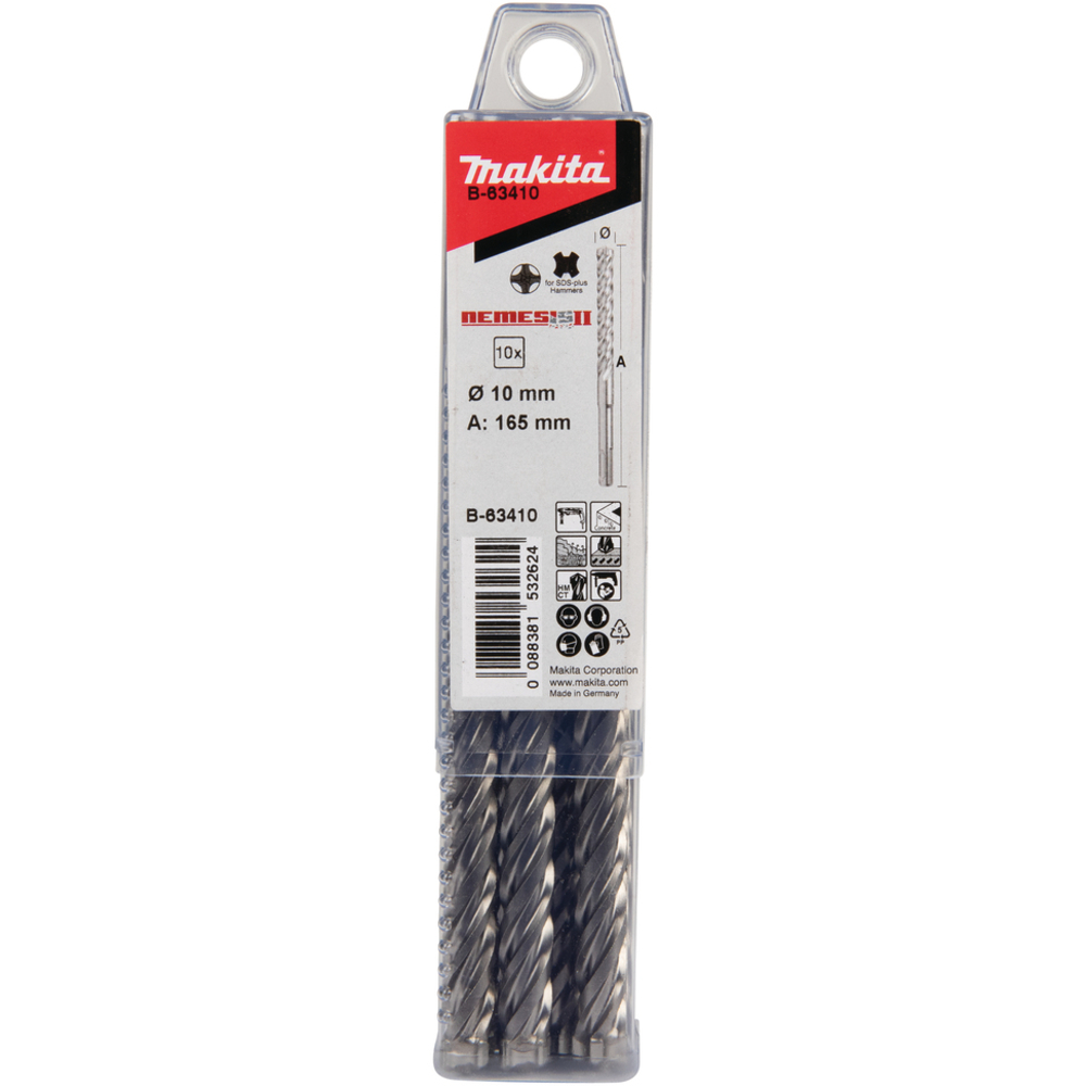 LOT DE 10 FORET SDS- MAKITA - B-63410