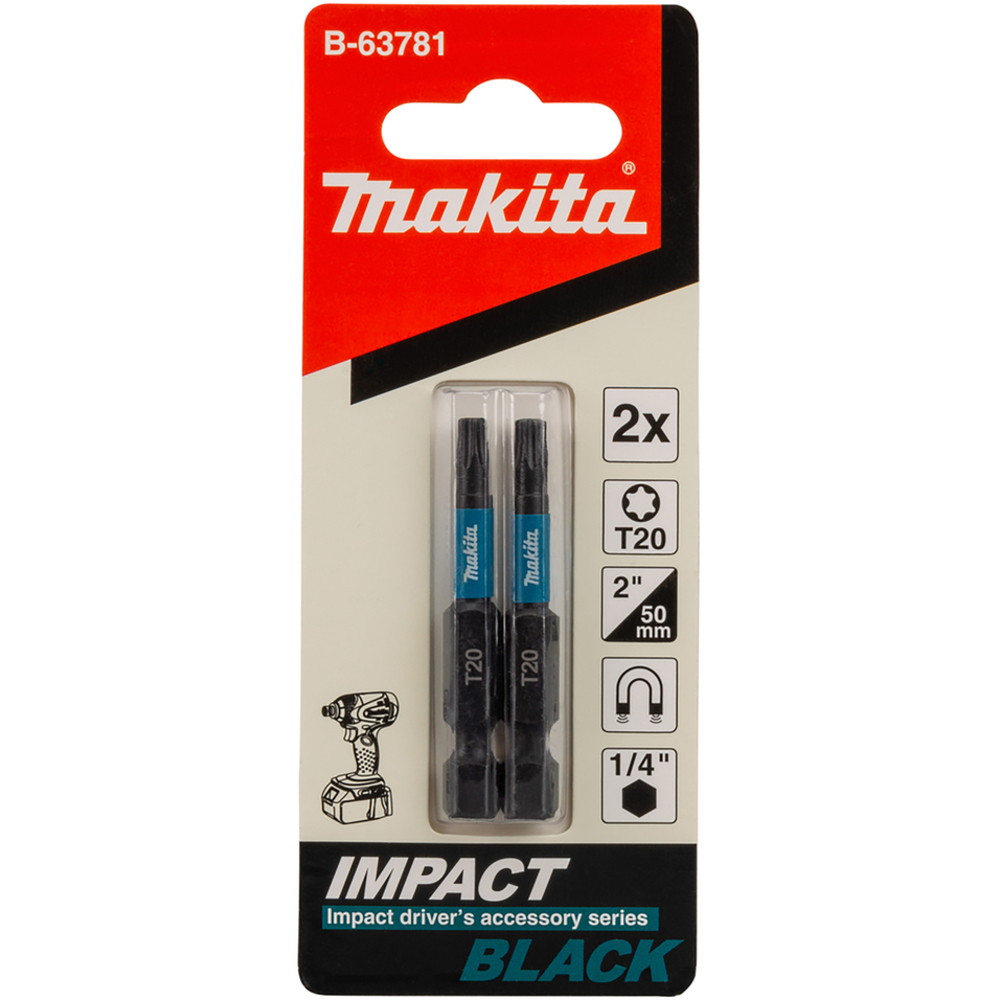 EMBOUT IMPACT BLACK T20 50MM 2PCS - MAKITA - B-63781