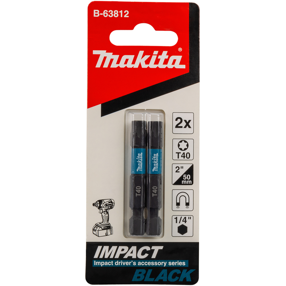 EMBOUT IMPACT BLACK T40 50MM 2PCS - MAKITA - B-63812
