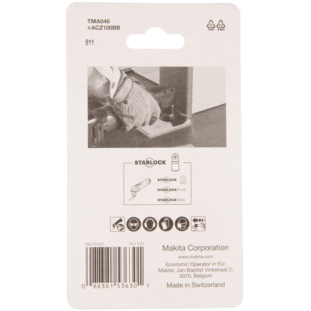 LAME SEGMENT BIM STARLOCK 100MM BOIS/METAL - MAKITA - B-64808