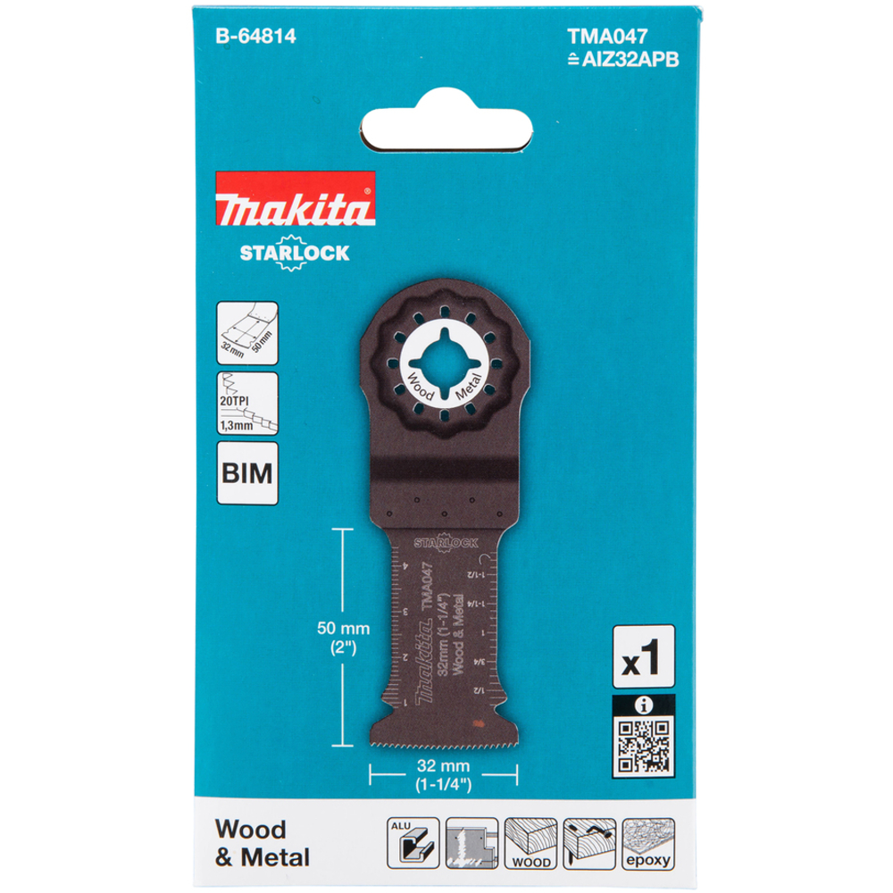 lame de scie plongeante BIM TMA047 32x50 bois&métal - MAKITA - B-64814