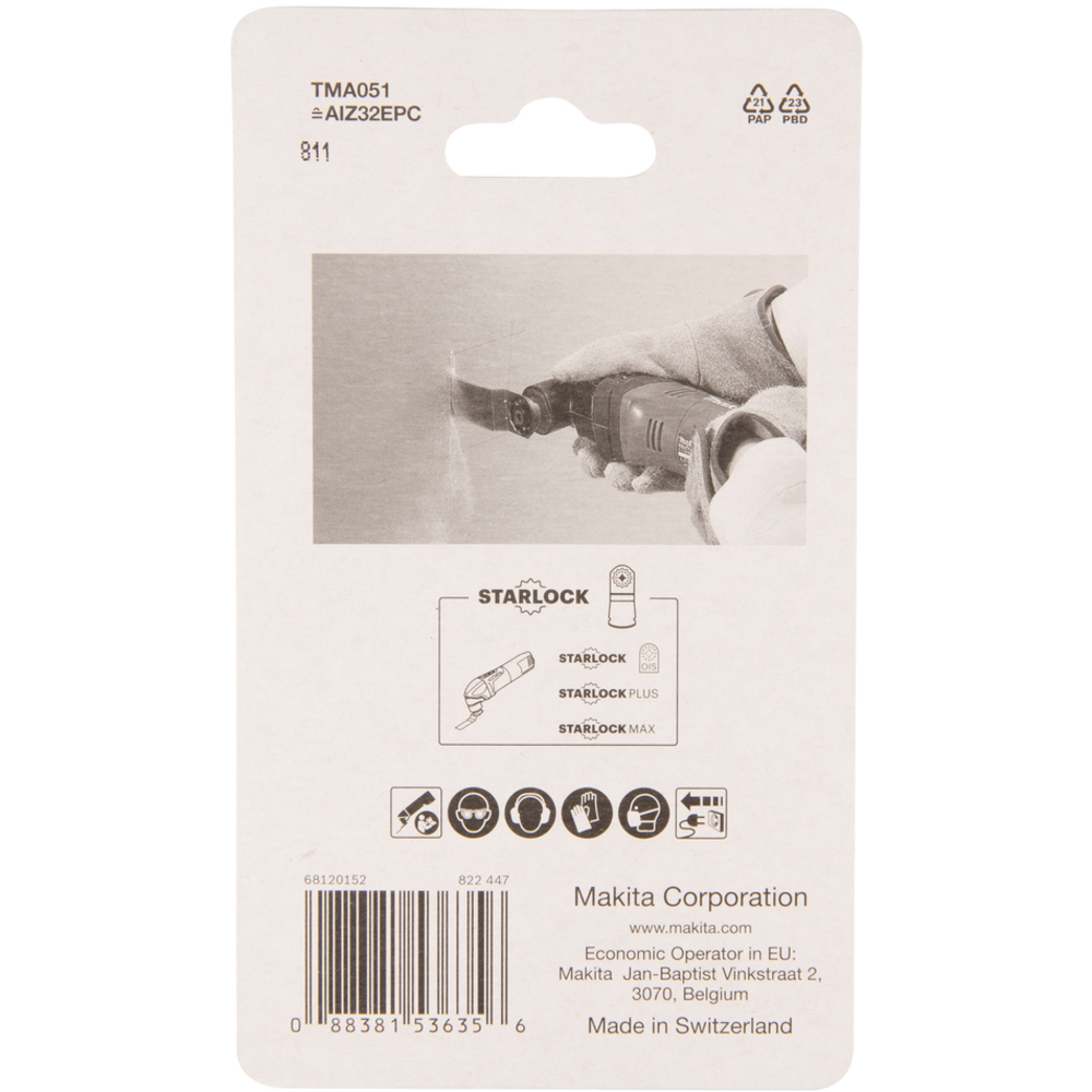 Lame plongeante HCS Bois coupe précision TMA051 - MAKITA - B-64858