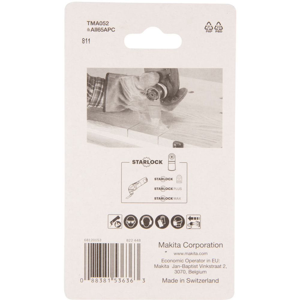 lame de scie plongeante HCS TMA052 bois 65x40 Starlock 5PCS/SET - MAKITA - B-64864