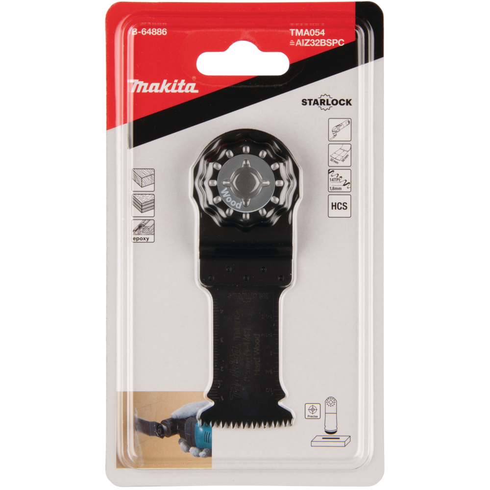 LAME PLONGEANTE HCS STARLOCK 32x50MM PRECISE BOIS - MAKITA - B-64886