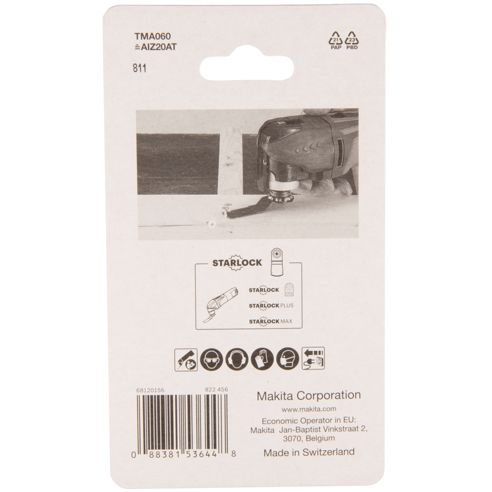 LAME PLONGEANTE BIM METAL 20x40MM TMA060 - MAKITA - B-64945