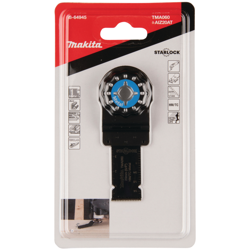 LAME PLONGEANTE BIM METAL 20x40MM TMA060 - MAKITA - B-64945