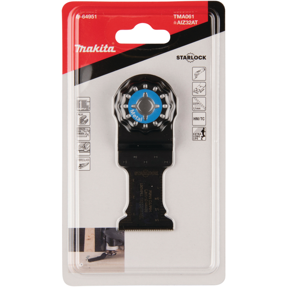 LAME PLONGEANTE A CONC CARBURE 32x40MM TMA061 - MAKITA - B-64951