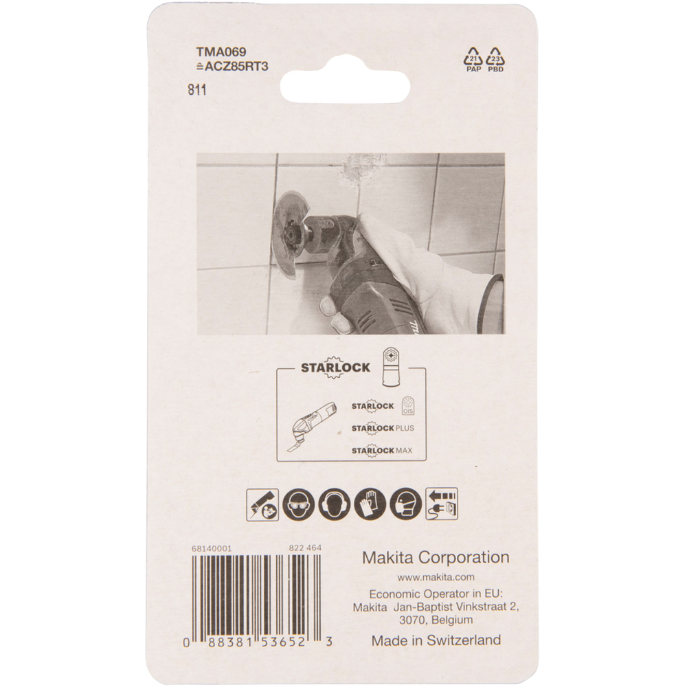 LAME SEGMENT CONC. CARBURE STARLOCK 85MM G30 - MAKITA - B-65028