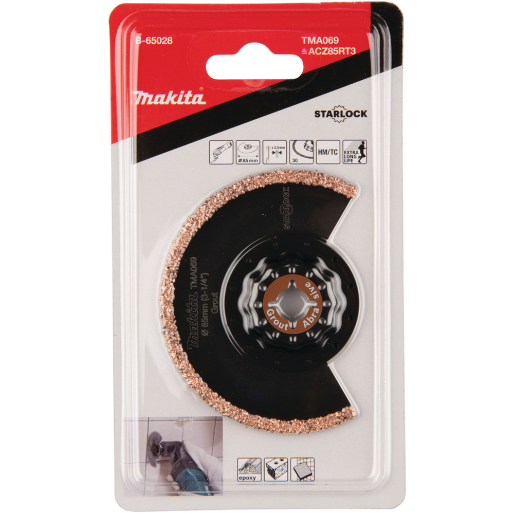 LAME SEGMENT CONC. CARBURE STARLOCK 85MM G30 - MAKITA - B-65028