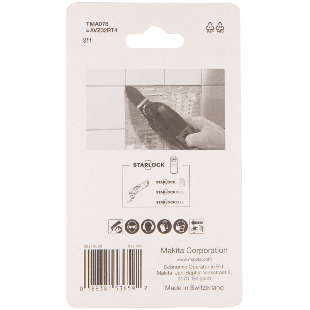 LAME A CONC CARBURE 32x50MM TMA076 - MAKITA - B-65090
