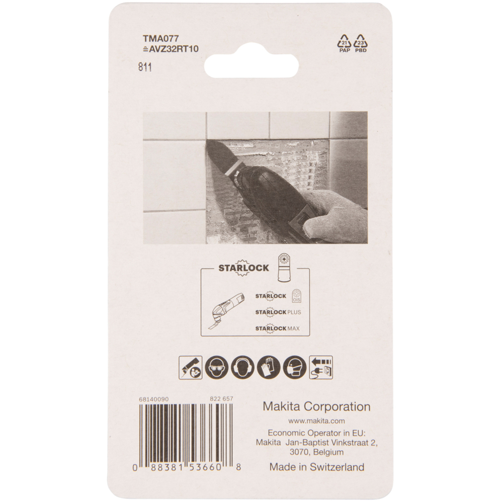 LAME A CONC CARBURE 32x50MM TMA077 - MAKITA - B-65109