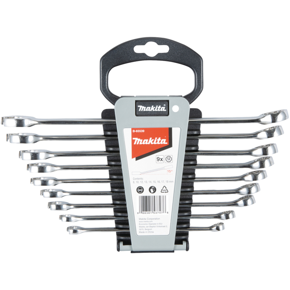 ENSEMBLE CLES MIXTES FOURCHES ET OEIL, 9PCS - MAKITA - B-65539
