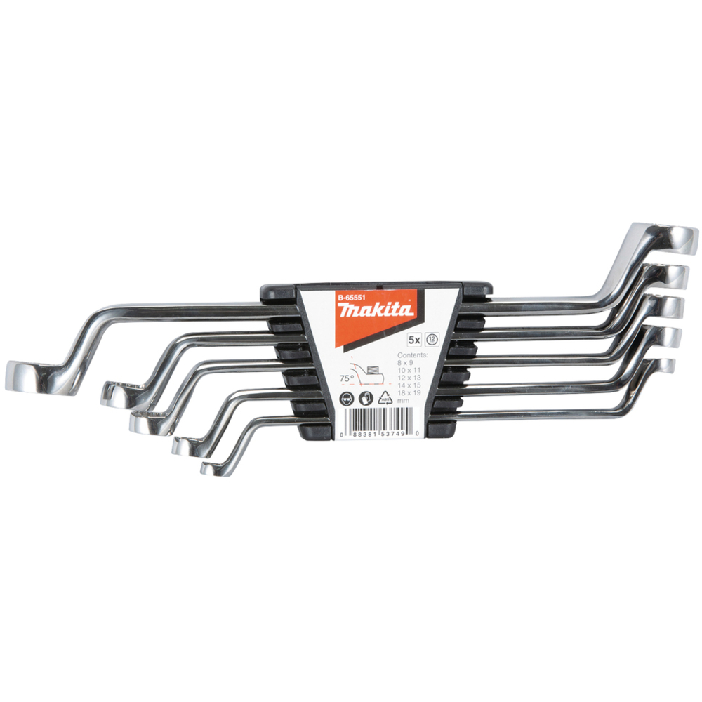 ENSEMBLE CLES POLYGONALES, 5PCS - MAKITA - B-65551
