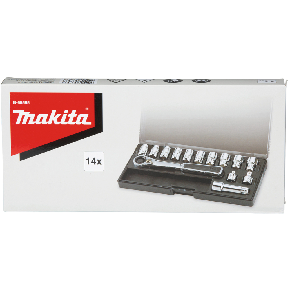 ENSEMBLE CLE A CLIQUET ORIENTABLE 14PCS - MAKITA - B-65595