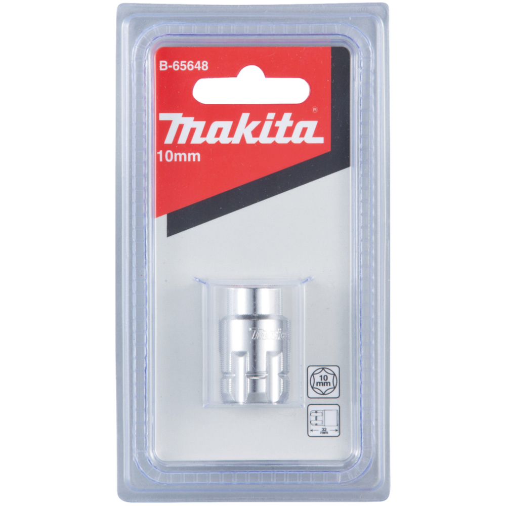 DOUILLE POUR CLE A CLIQUET 10MM - MAKITA - B-65648