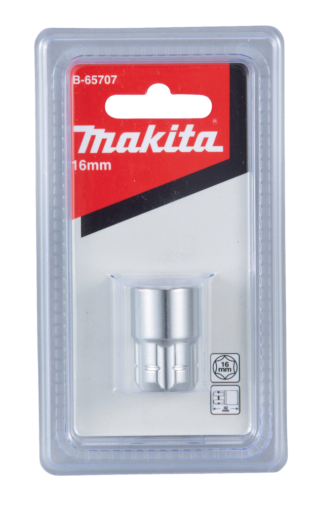 DOUILLE POUR CLE A CLIQUET 16MM - MAKITA - B-65707