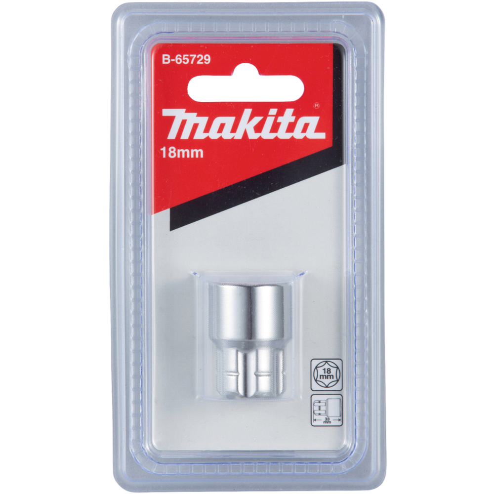DOUILLE POUR CLE A CLIQUET 18MM - MAKITA - B-65729