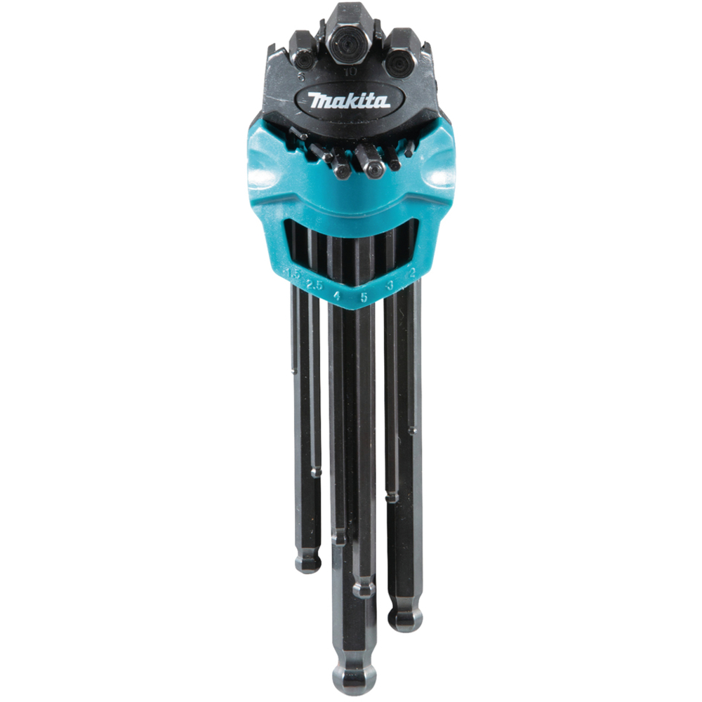JEU DE 9 CLES HEXAGONALES - MAKITA - B-65894