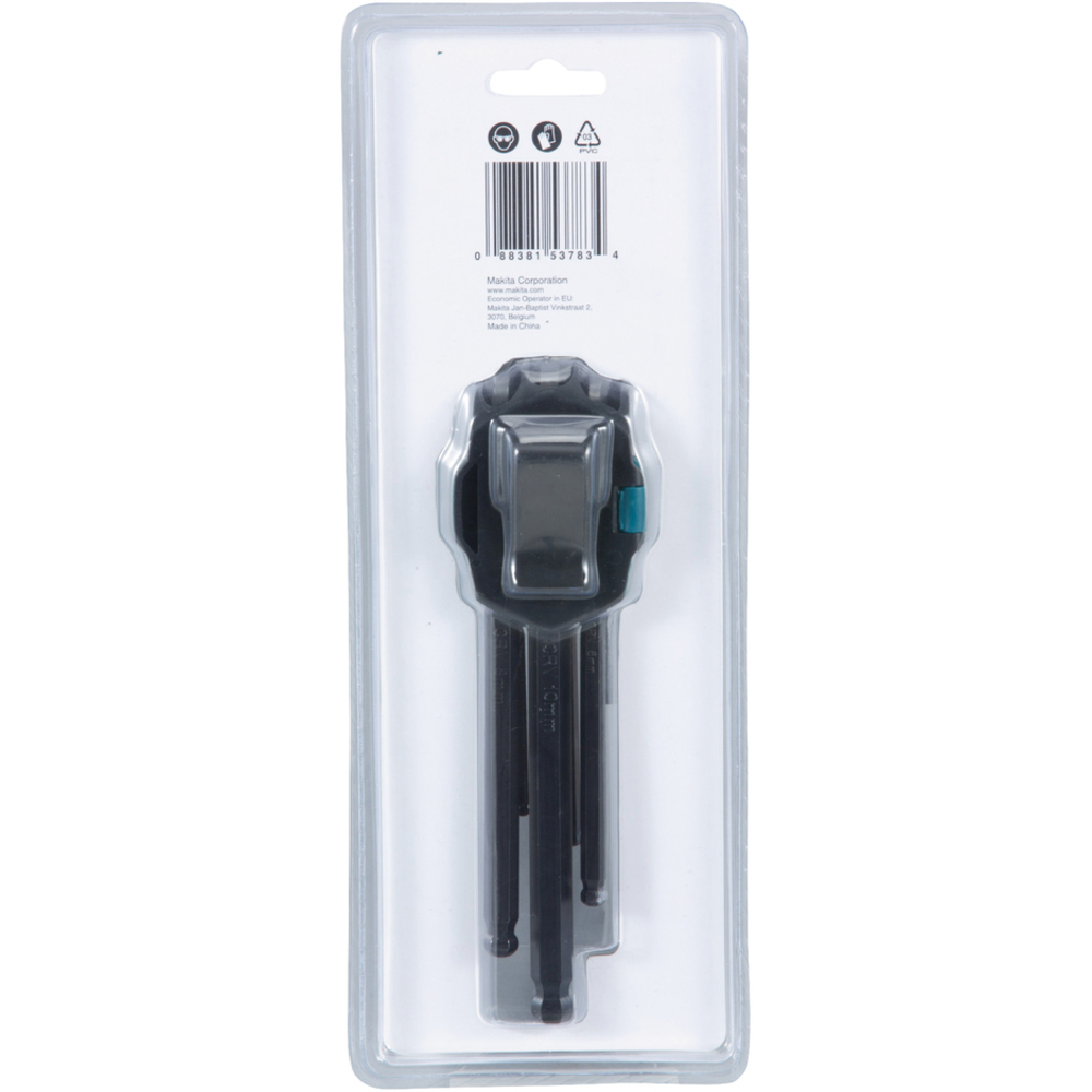 JEU DE 9 CLES HEXAGONALES - MAKITA - B-65894