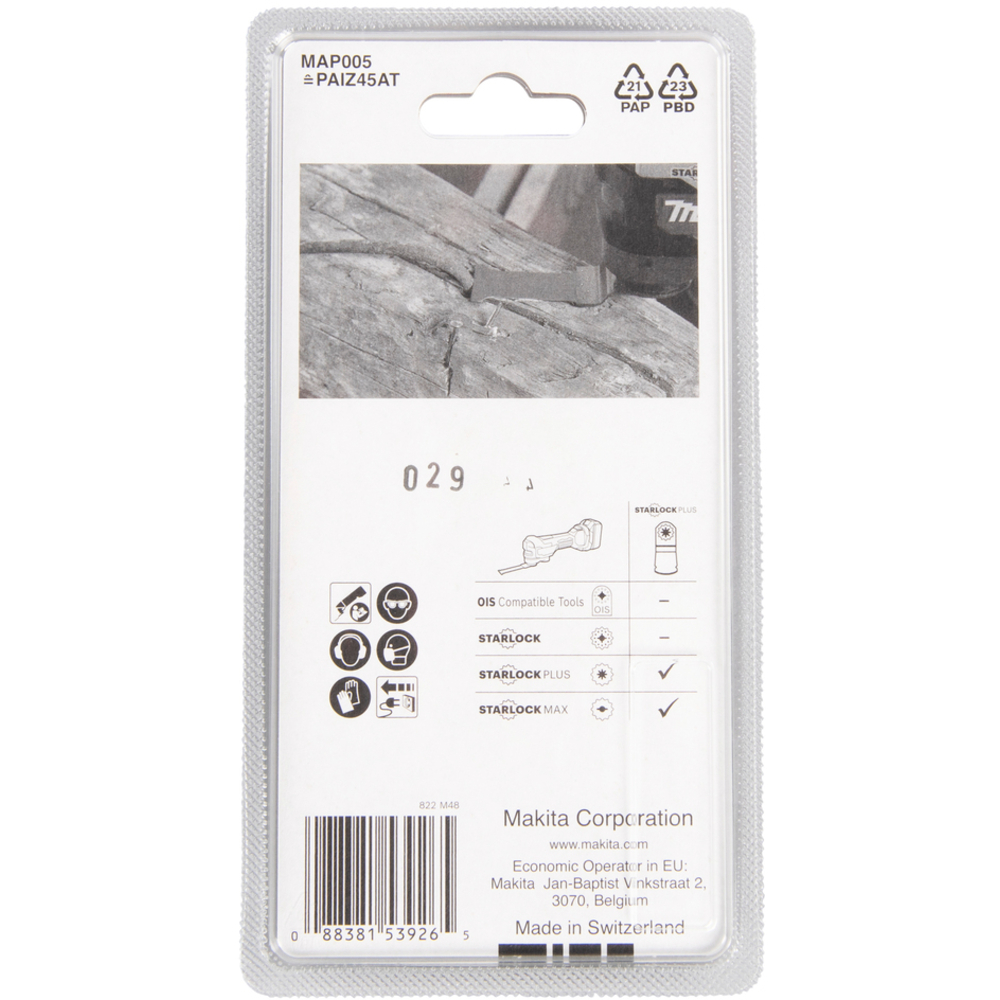 LAME PLONGEANTE STARLOCK PLUS METAL - MAKITA - B-66363