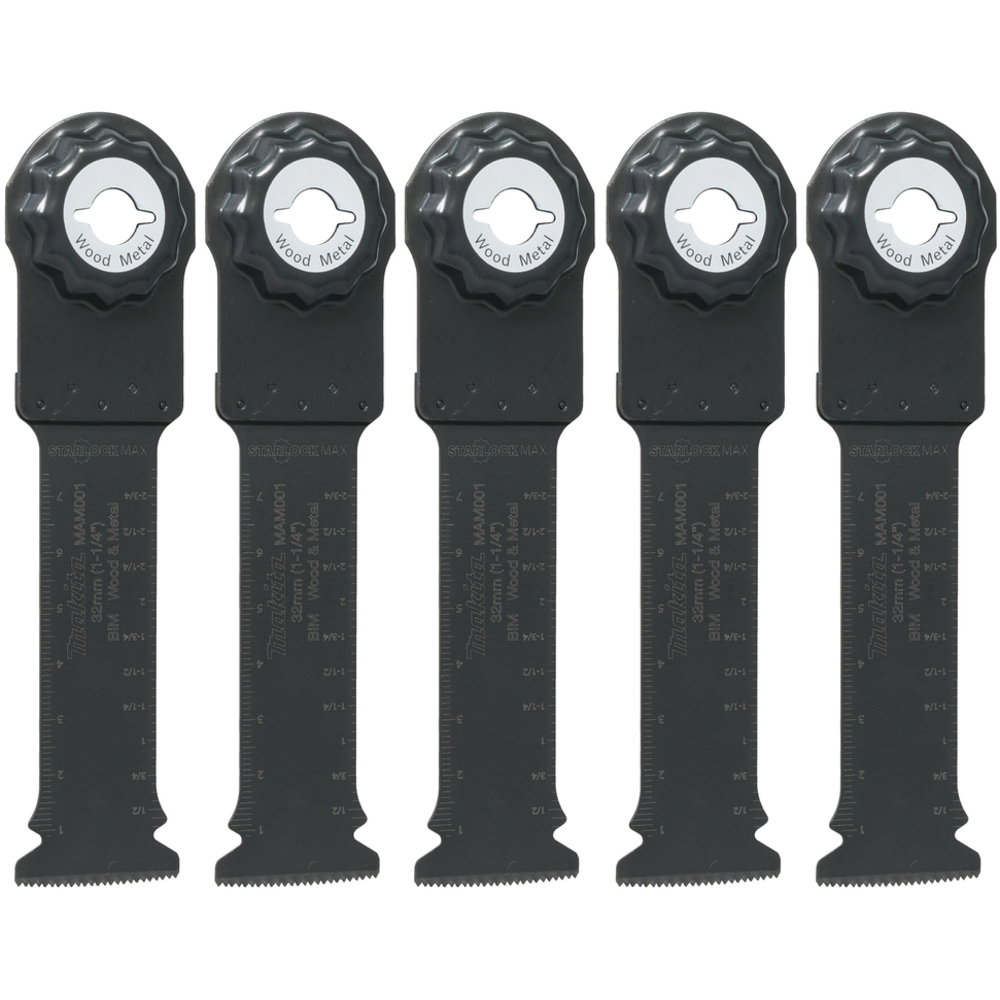 SET 5 LAMES PLONGEANTES STARLOCK MAX BOIS METAL - MAKITA - B-66400-5