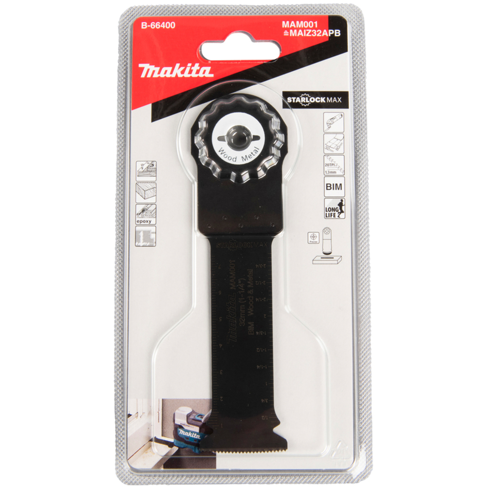 LAME PLONGEANTE STARLOCK MAX BOIS METAL - MAKITA - B-66400