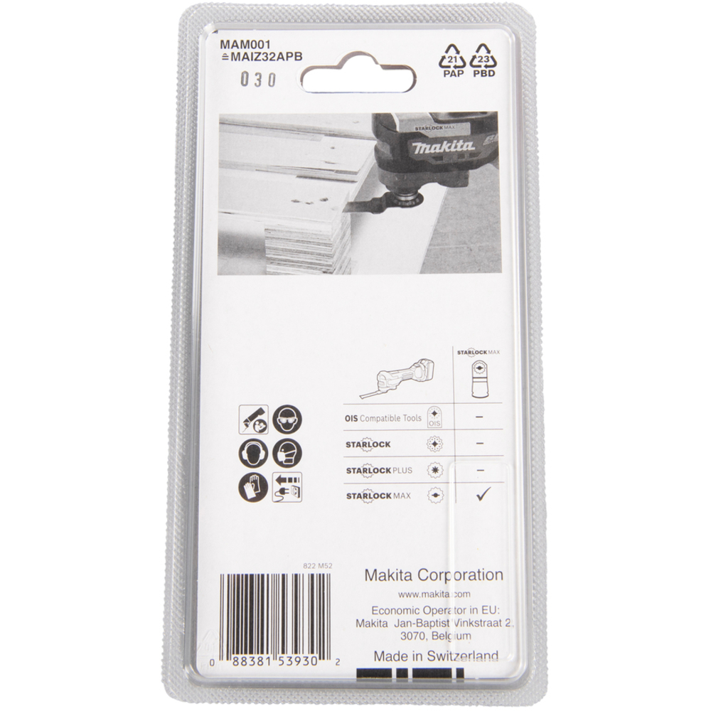 LAME PLONGEANTE STARLOCK MAX BOIS METAL - MAKITA - B-66400