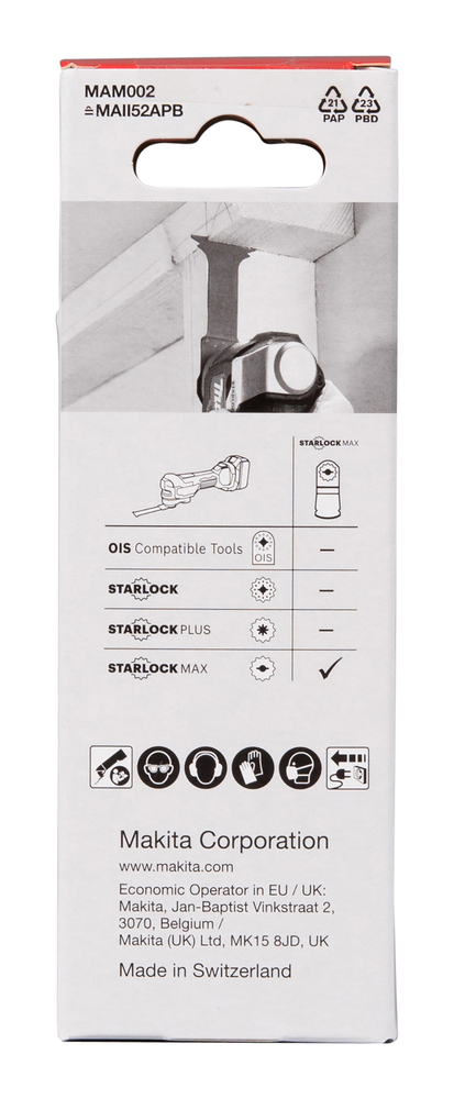 SET 5 LAMES PLONGEANTES STARLOCK MAX BOIS METAL - MAKITA - B-66416-5