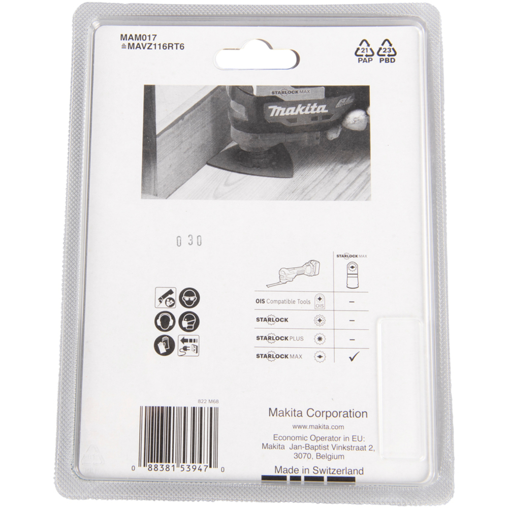 PLATEAU DE PONCAGE CARBURE STARLOCK MAX - MAKITA - B-66575