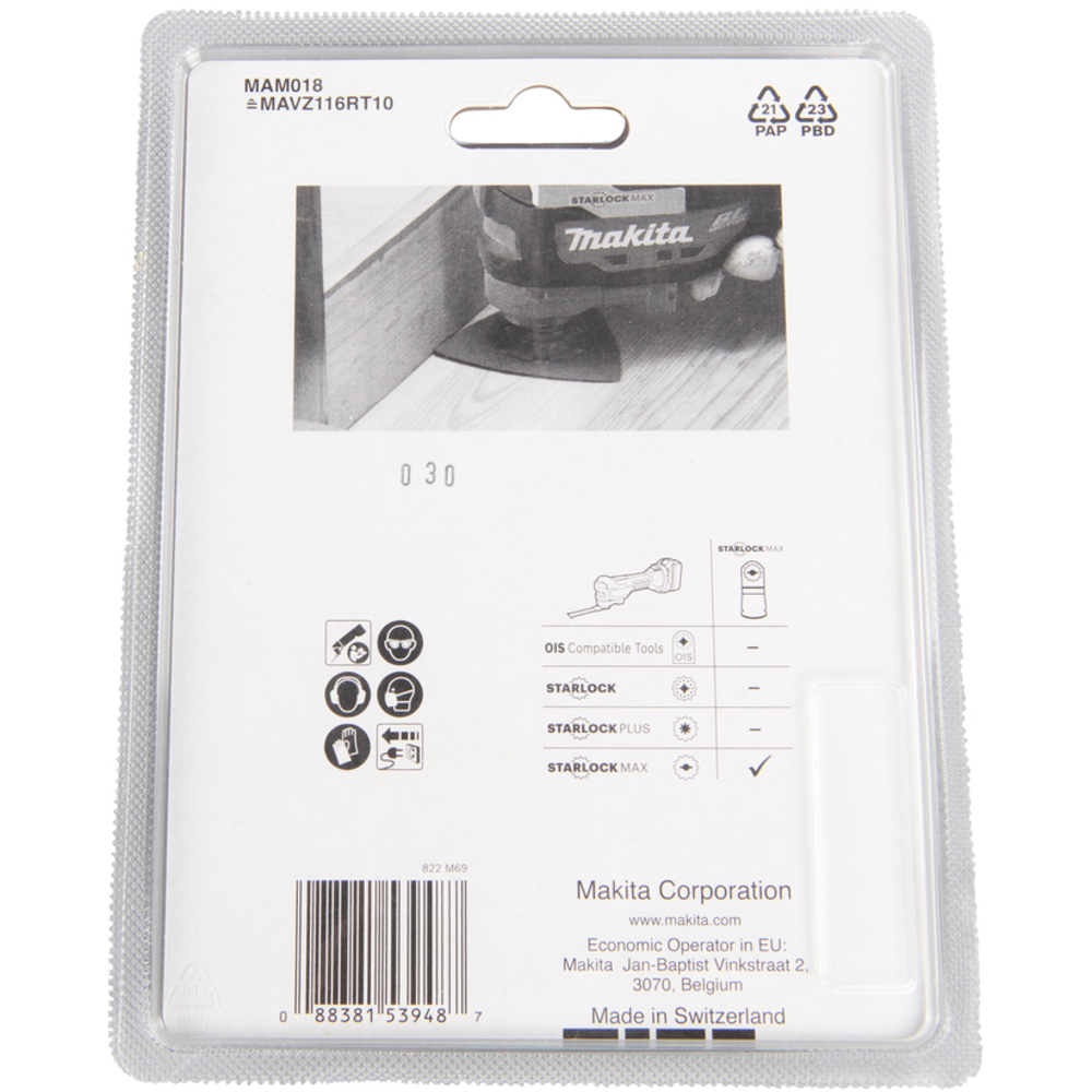 PLATEAU DE PONCAGE CARBURE STARLOCK MAX - MAKITA - B-66581