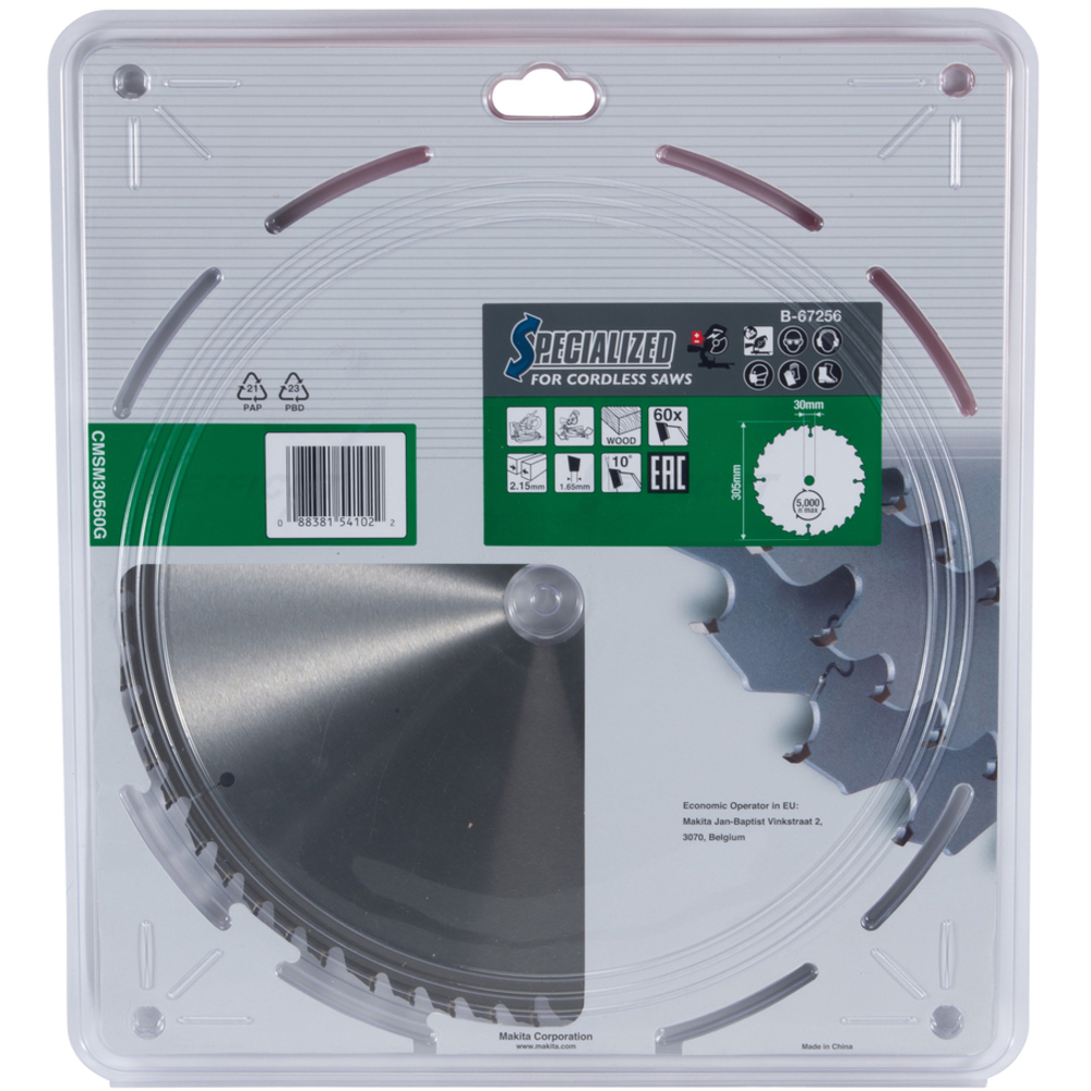 LAME CARBURE EFFICUT 305x30x60T - MAKITA - B-67256