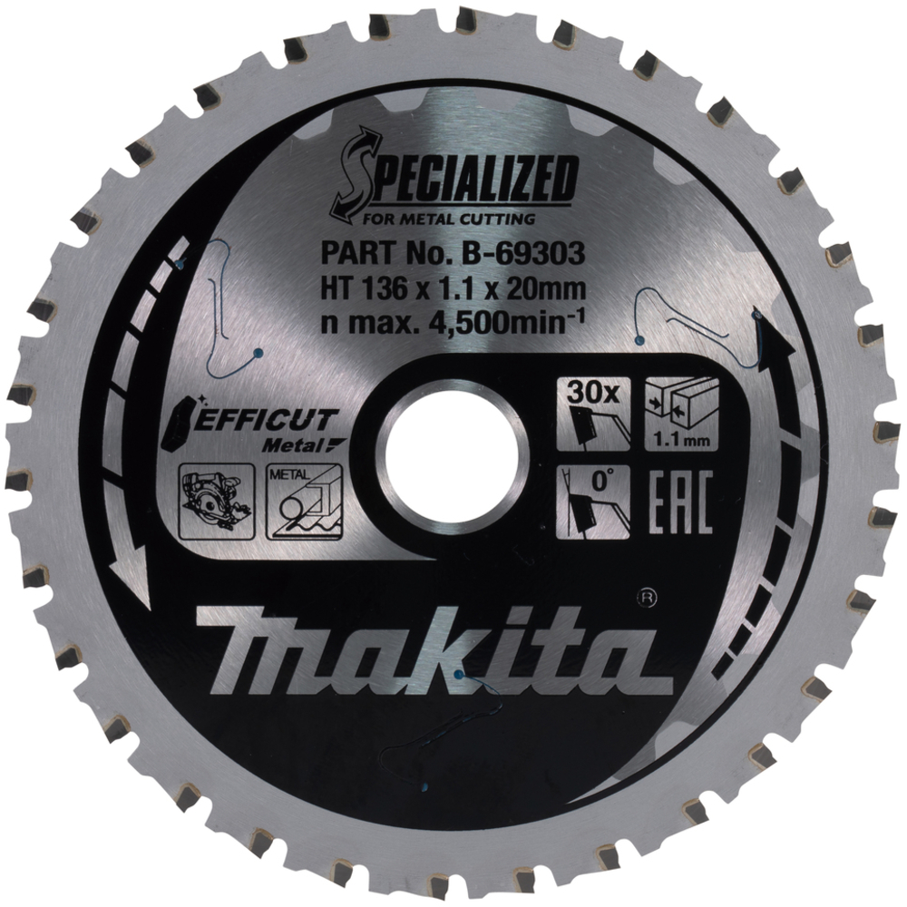 LAME CARB METAL EFFICUT 136X20MM 30D - MAKITA - B-69303