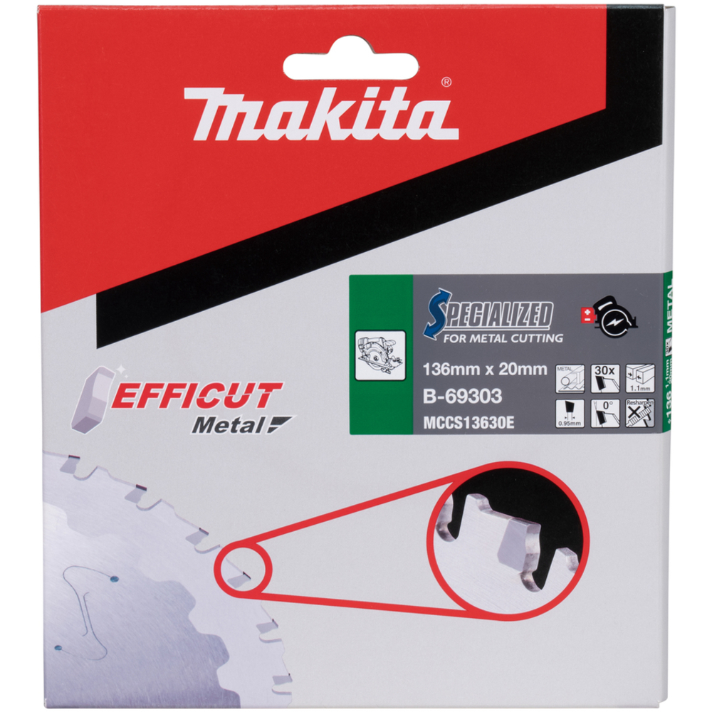LAME CARB METAL EFFICUT 136X20MM 30D - MAKITA - B-69303