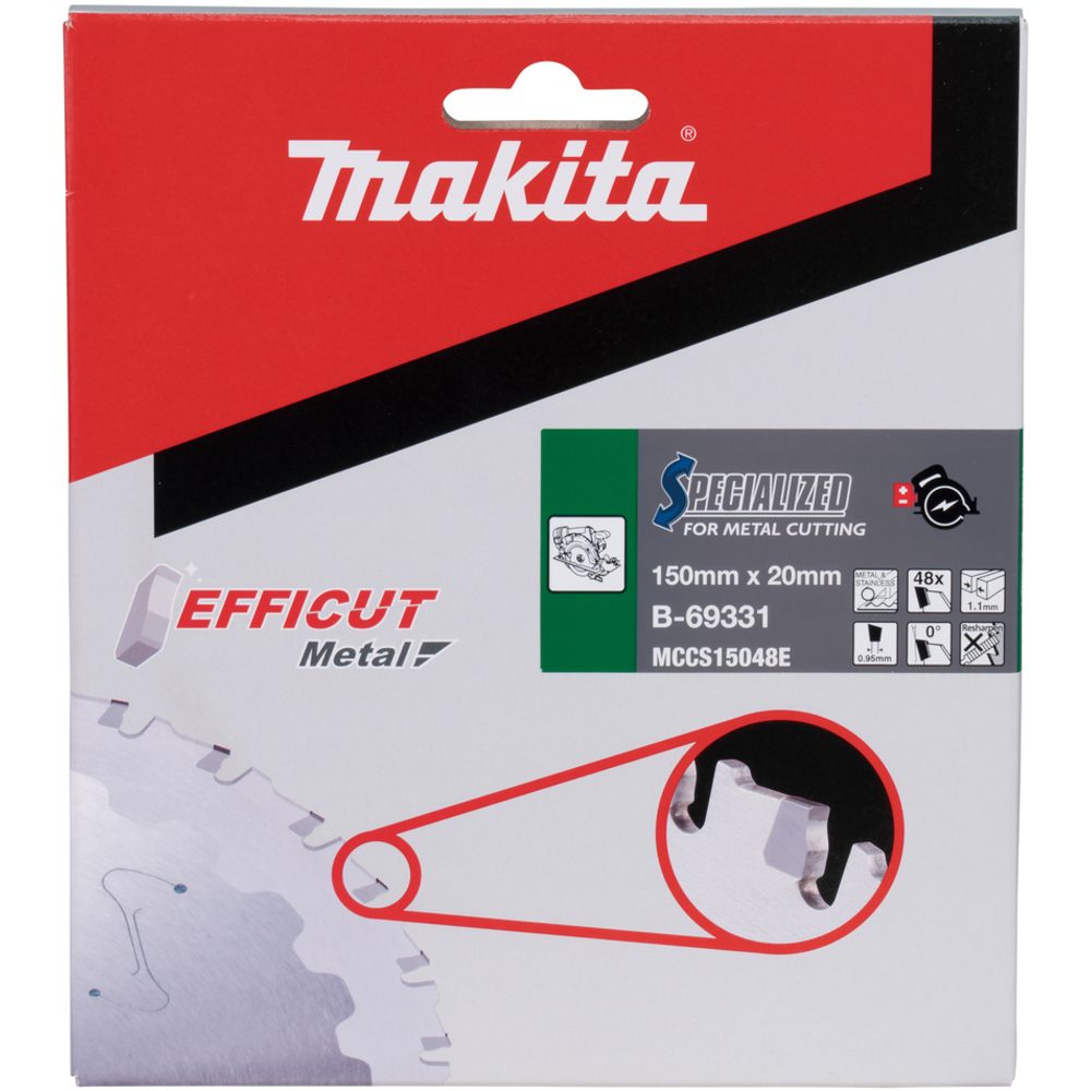 LAME CARB MET INOX EFFICUT 150X20MM 48D - MAKITA - B-69331