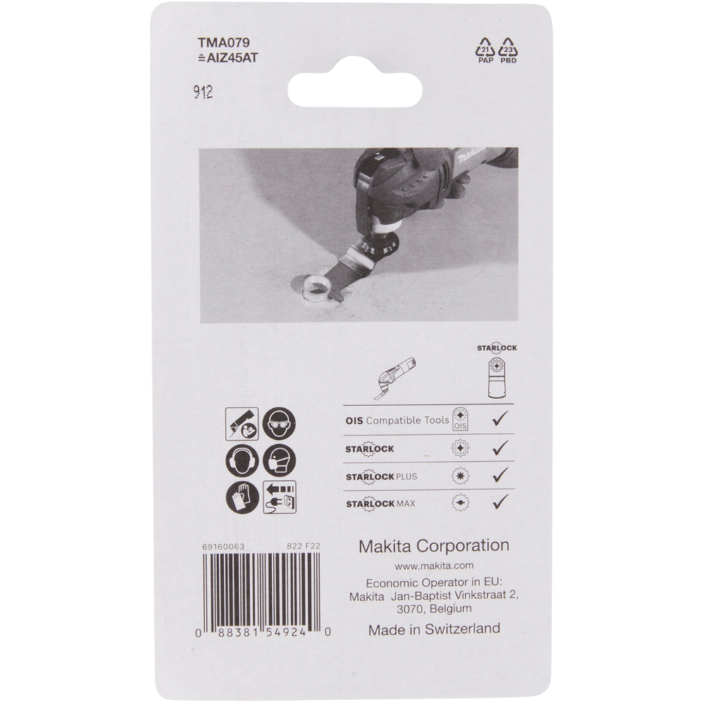 LAME DE SCIE A DENTS CARBURES POUR METAL - MAKITA - B-69755