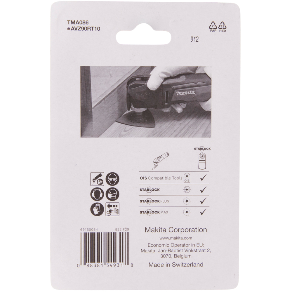 PLATEAU DE PONCAGE CARBURE GR100 - MAKITA - B-69820