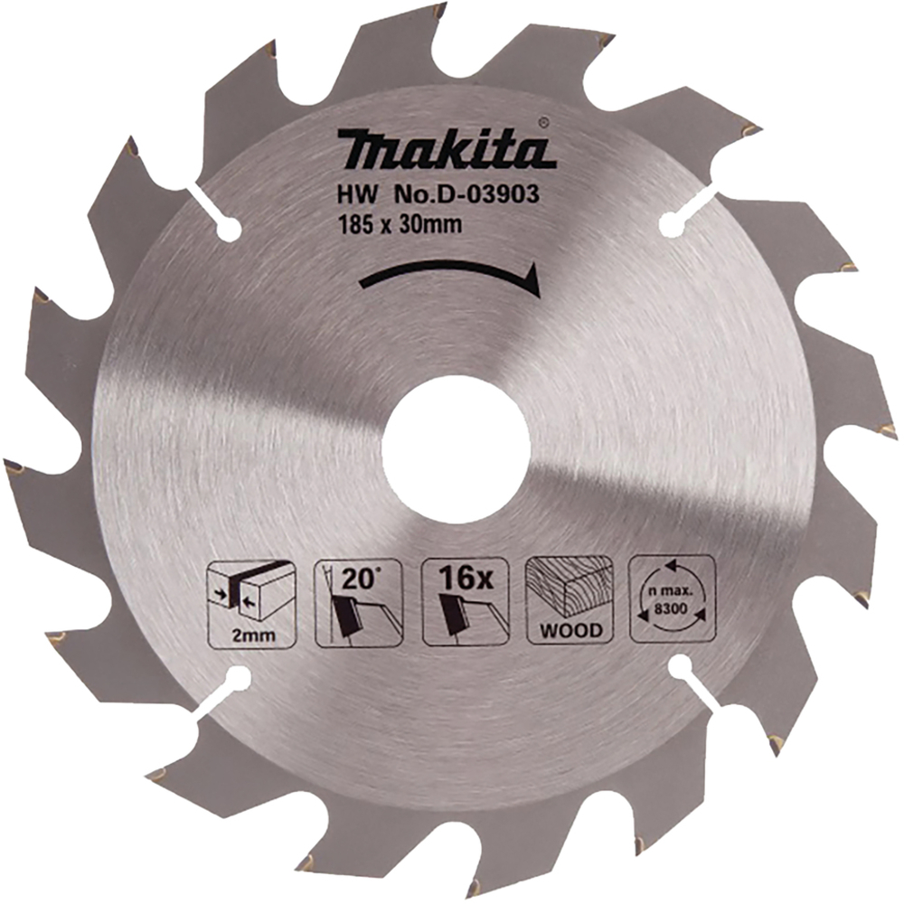 LAME CARBURE D185 MM STANDARD BOIS POUR SCIES CIRCULAIRES - MAKITA - D-03903