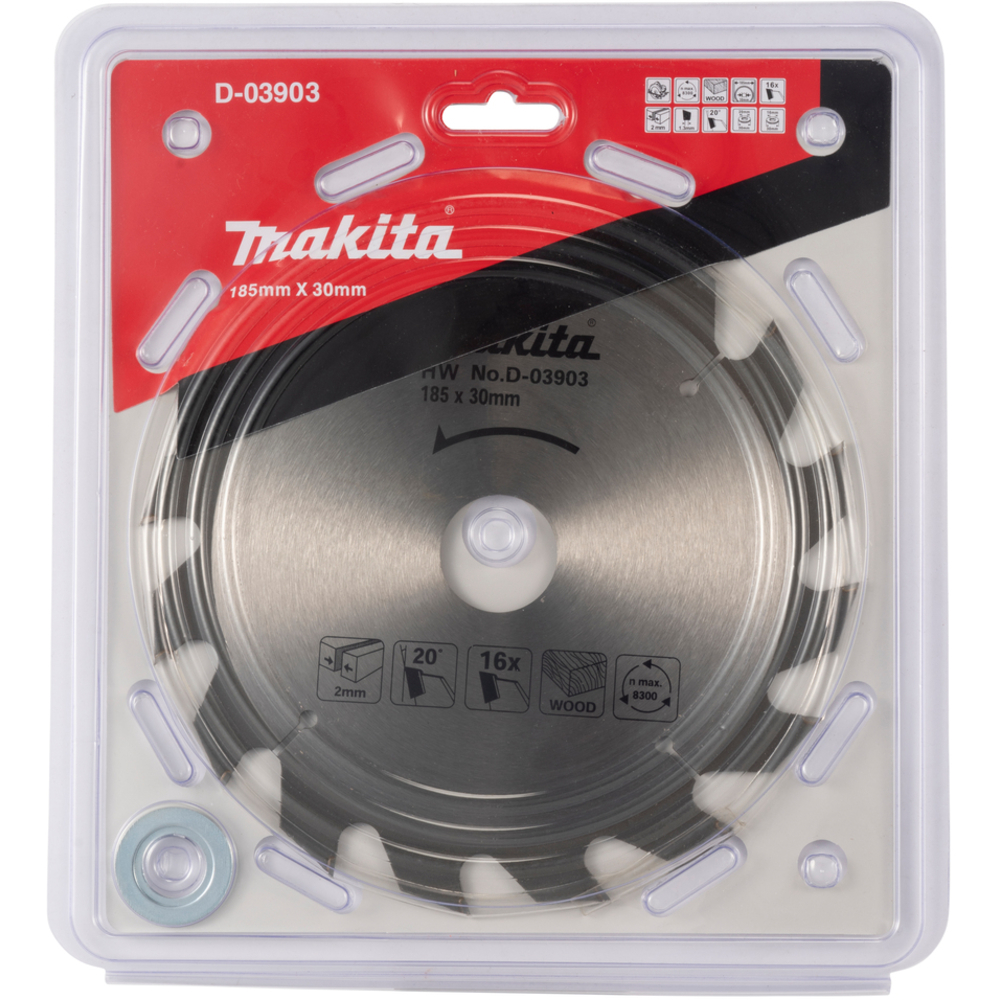 LAME CARBURE D185 MM STANDARD BOIS POUR SCIES CIRCULAIRES - MAKITA - D-03903