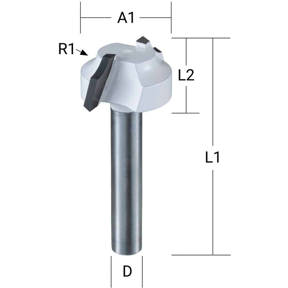 FRAISE 1/4 ROND 4R Q6 - MAKITA - D-09357