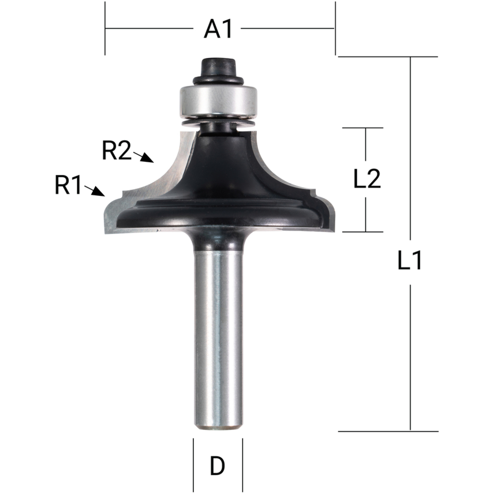 FRAISE A PROFILER D38.1 Q8 - MAKITA - D-11704
