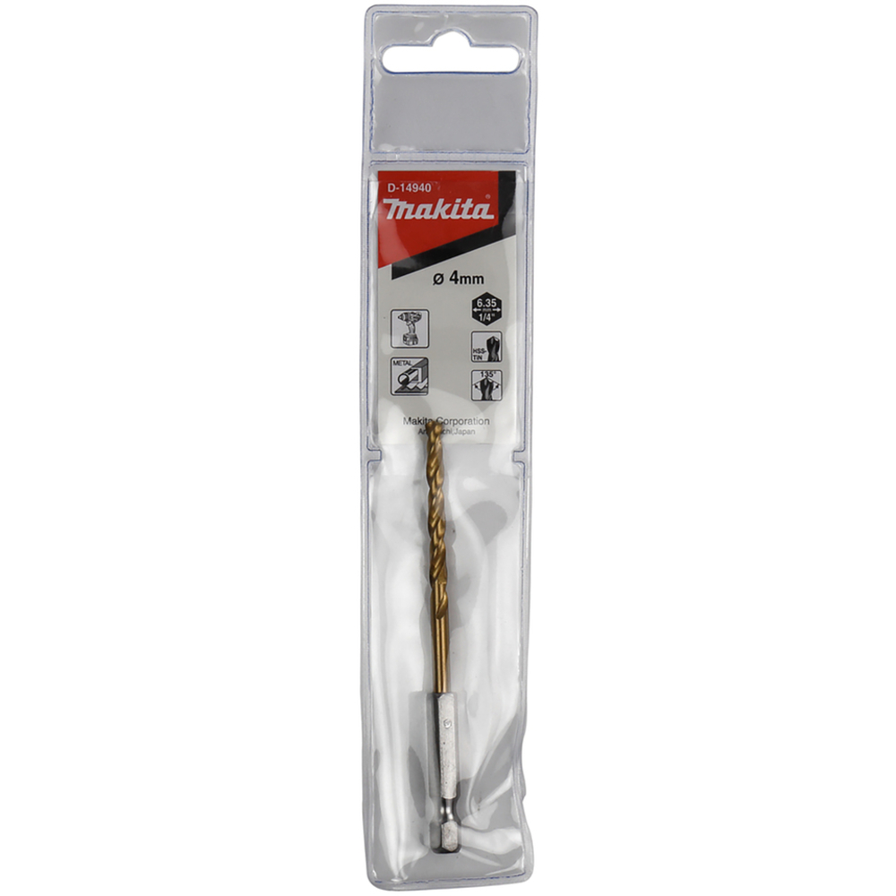 FORET A METAUX HSS 4,0 DIN - MAKITA - D-14940
